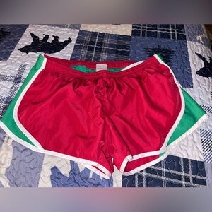 Soffe Pink Shorts with Green Accent